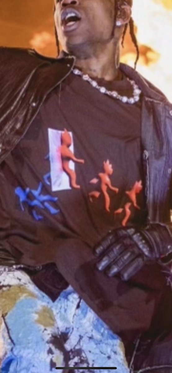 ccrabbb1's tweet photo. The painting is “Christ in Limbo” depicting satanic worshipers and the limbo between life and hell. Pictured is the painting compared to the entrance to Astroworld. The symbolism was there, from the entrance, to the portal on stage, to his shirt he had on. https://t.co/ay1HbbMXZE