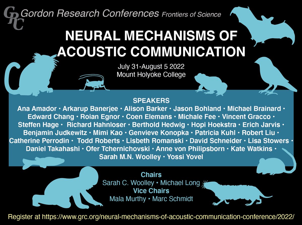 ralph_ep's tweet photo. Wow. Can’t miss Gordon Research Conference for anyone interested in vocal communication, neuroethology, and/or neural circuits!!! https://t.co/S3dd01k0qP