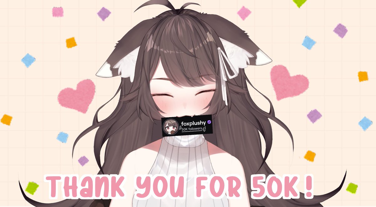 foxplushy's tweet image. Thank you all! !💕💗
You guys are the absolute sweetest and I&apos;m proud to have such a  comfy community!
#FOXPLUSHY #ENVtuber #TwitchStreamer