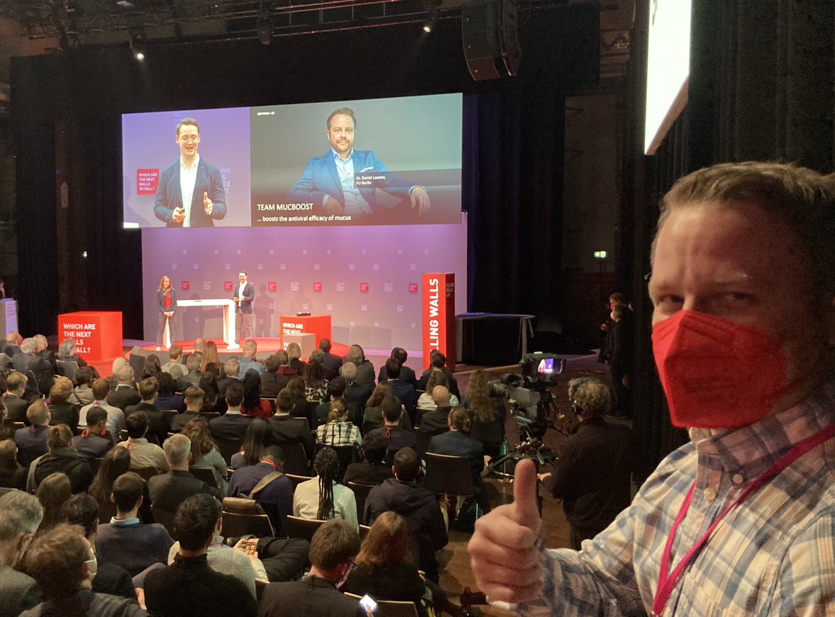 The Hackenberger Group (@phosphorusfive) on Twitter photo Congratulations Daniel Lauster on being selected as one of the winners in the #SPRIND competition. 🎊🎉🙏 Just announced at #FallingWalls! We are very proud to be part of team #MucBoost to upgrade your mucus against pathogens. <a href="/FU_Berlin/">Freie Universität</a>, <a href="/LeibnizFMP/">FMP Berlin</a> #Covid19 Congratulations Daniel Lauster on being selected as one of the winners in the #SPRIND competition. 🎊🎉🙏 Just announced at #FallingWalls! We are very proud to be part of team #MucBoost to upgrade your mucus against pathogens. <a href="/FU_Berlin/">Freie Universität</a>, <a href="/LeibnizFMP/">FMP Berlin</a> #Covid19
