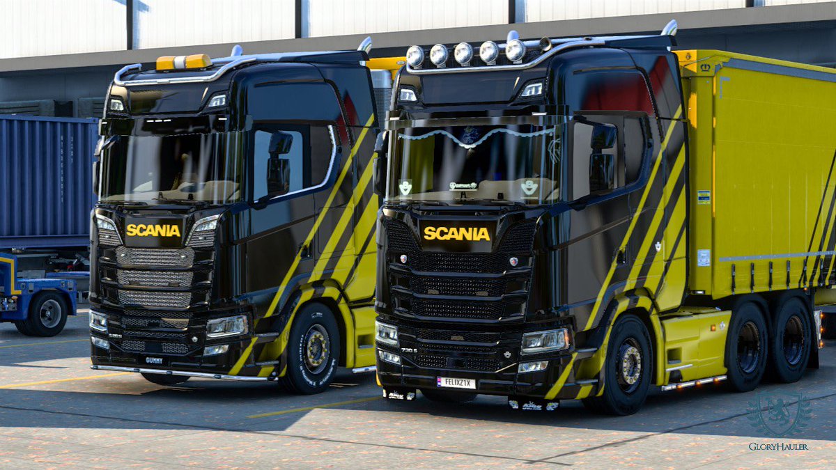JegerLeonHan's tweet photo. [Thread 1] Some memories from the V2E convoy. Such a nice trip!

#EuroTruckSimulator2 #SupervisedByOCSC https://t.co/ONRP9Ifyb3