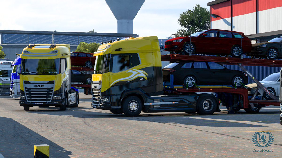 JegerLeonHan's tweet photo. [Thread 2] Some memories from the V2E convoy. Such a nice trip!

#EuroTruckSimulator2 #SupervisedByOCSC https://t.co/2hV50VDLY1