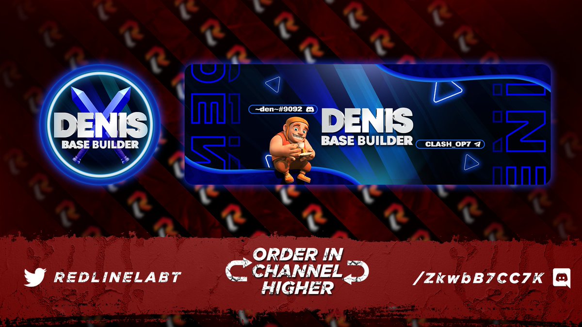 RedLineLabt's tweet image. Twitter design for @Den9094 🤟🛠️
Thank you for your order🦝