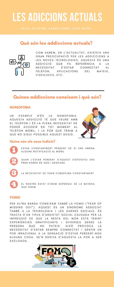 Andreeeaverde's tweet photo. Compartim aquesta infografia sobre les adiccions actuals. #comUBM2

👇🏽obrim fil👇🏽 https://t.co/LsCctW2QA8