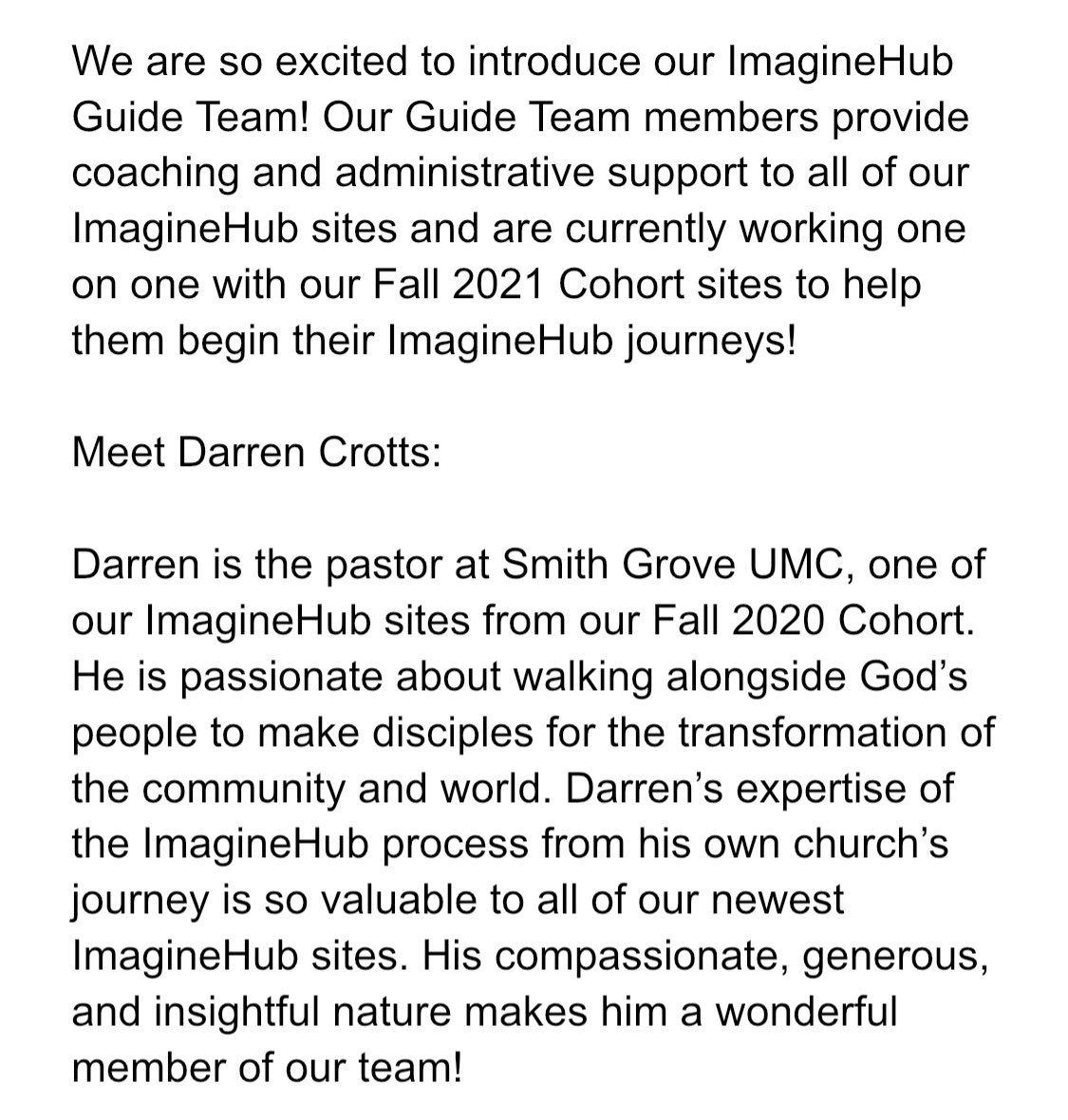 ImaginehubU's tweet photo. We are so excited to introduce our ImagineHub Guide Team! 

Meet Darren Crotts: https://t.co/Pd7PldM4IP