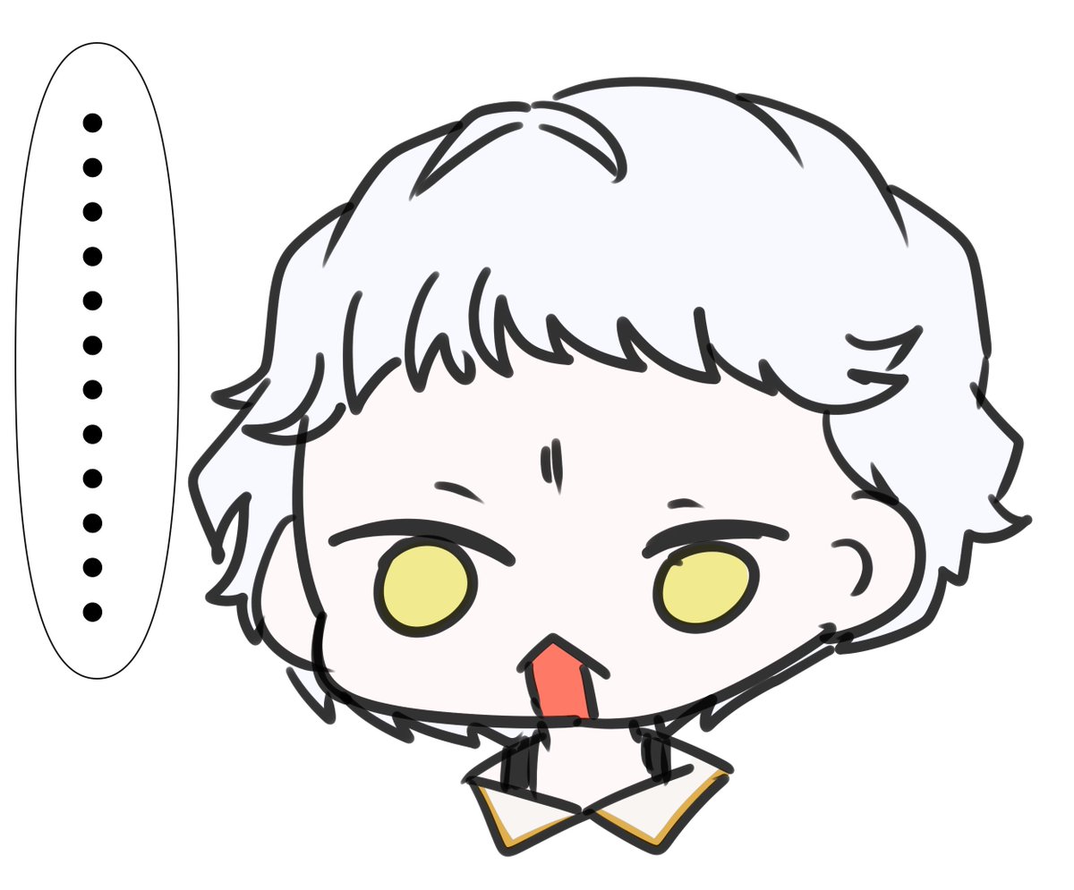 フレーメン反応みたいな顔する紫苑ちゃん
#深夜の絵描き卓 