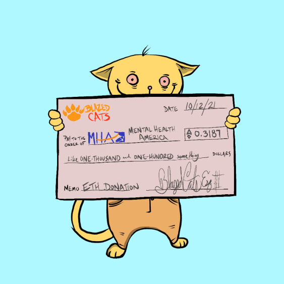 BlazedCats's tweet photo. Your 4:20 reminder that we have donated over $300k to 
@MentalHealthAm
 #BlazedChecks #EndlessUtility #AutomatedDonations https://t.co/GKK76GESpu