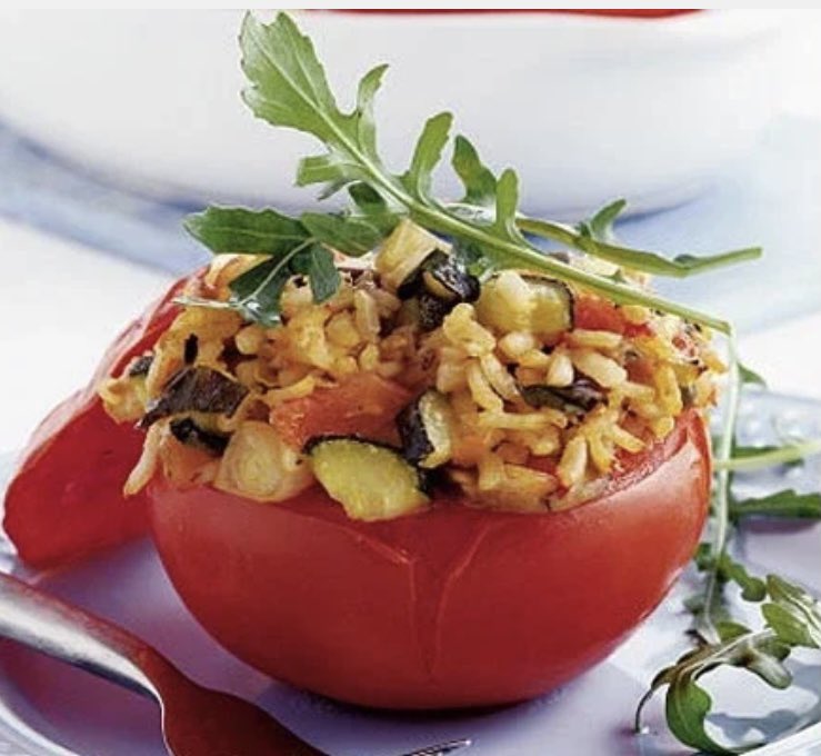 Nutrition4U5's tweet photo. These easy to make stuffed tomatoes with risotto are perfect for an appetiser. Full of fibre and carbohydrates for that energy boost #Health #fitness #nutrition #Foodie #food #weightloss #Motivation #healthylifestyle #Like #instagood #FolloMe #life #lifestyle #gym #wellness #eat https://t.co/FseZS22AqU