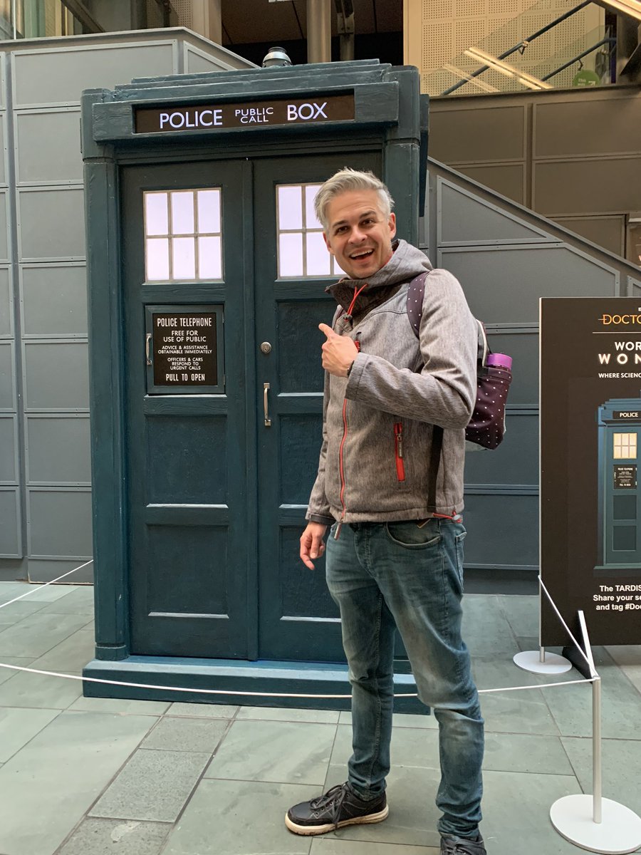 TARDIS spotted at the <a href="/NML_Muse/">National Museums Liverpool</a> World Museum in #Liverpool today ahead of the #doctorwhowow exhibition starting in May! #DoctorWho #DoctorWhoFlux