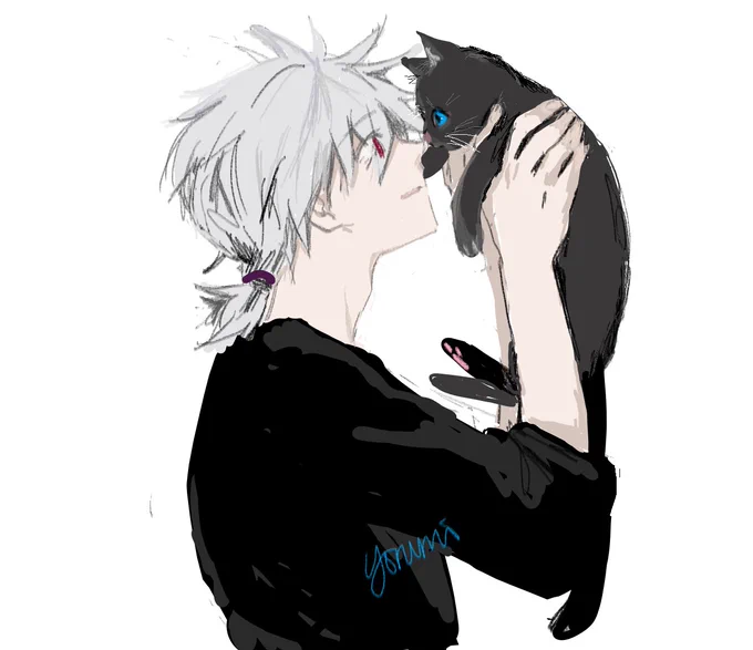 (初めての)一人絵チャ🐈‍⬛ 