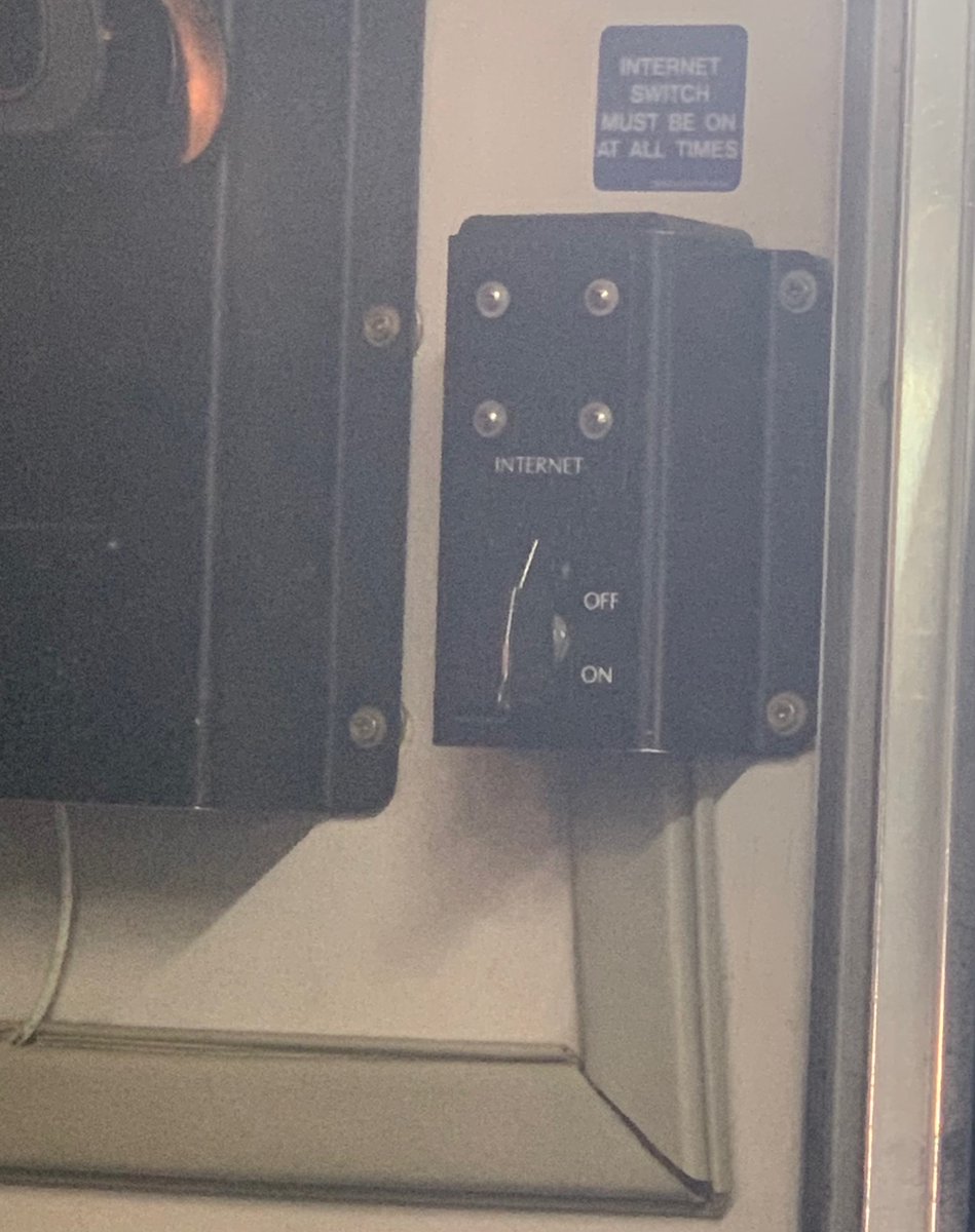 As a network engineer, I have somewhat mixed emotions about this, seen today on an American Airlines regional jet 😆