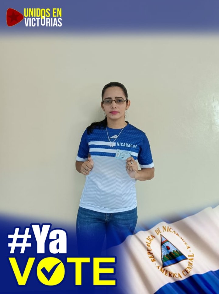 SapitaFSLN's tweet photo. #YaVote porque Somos dueños del presente #EleccionesSoberanas2021 y artífices del futuro, constructores d la nación una decisiva victoria d los 🇳🇮 que ahora teniendo sus alas enormes al viento los cóndores llegamos, ¡Llegamos #UnidosEnVictorias https://t.co/kH8HWw3rS4