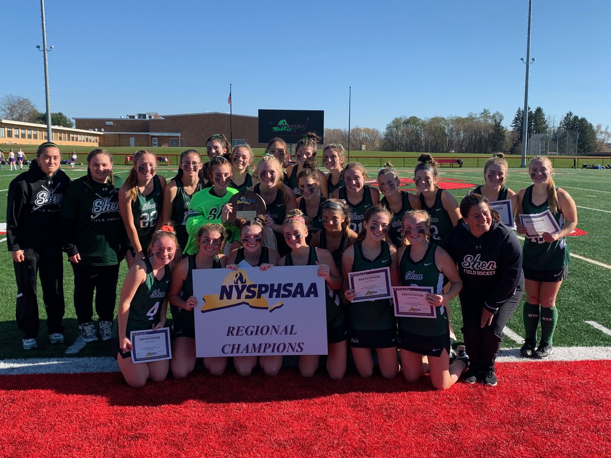 CONGRATS to Field Hockey - NYSPHSAA Regional CHAMPIONS!!  Field Hockey defeats Baldwinsville 2-0 to advance to NYS Final Four!! Congrats athletes and coaches! #TeamFirst <a href="/SHENFH/">Shen Field Hockey</a>