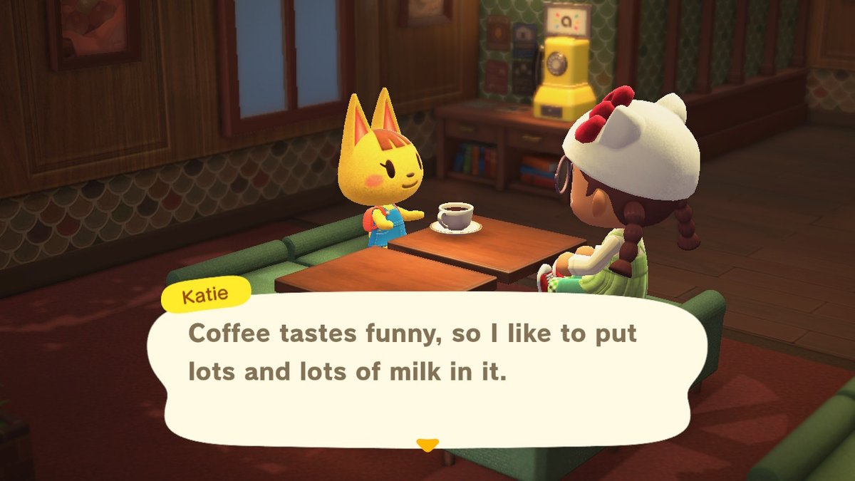 theartpotato's tweet photo. KATIE CAME TO THE ROOST OH MY GOOOOOSH!!!!!! #AnimalCrossing #ACNH #animalcrossingnewhorizons #acupdate #acnpc #theroost https://t.co/Xmndds2kKu