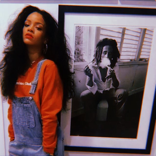 Big up yourself @Rihanna ❤️😘 <a href="/bobmarley/">Bob Marley</a>