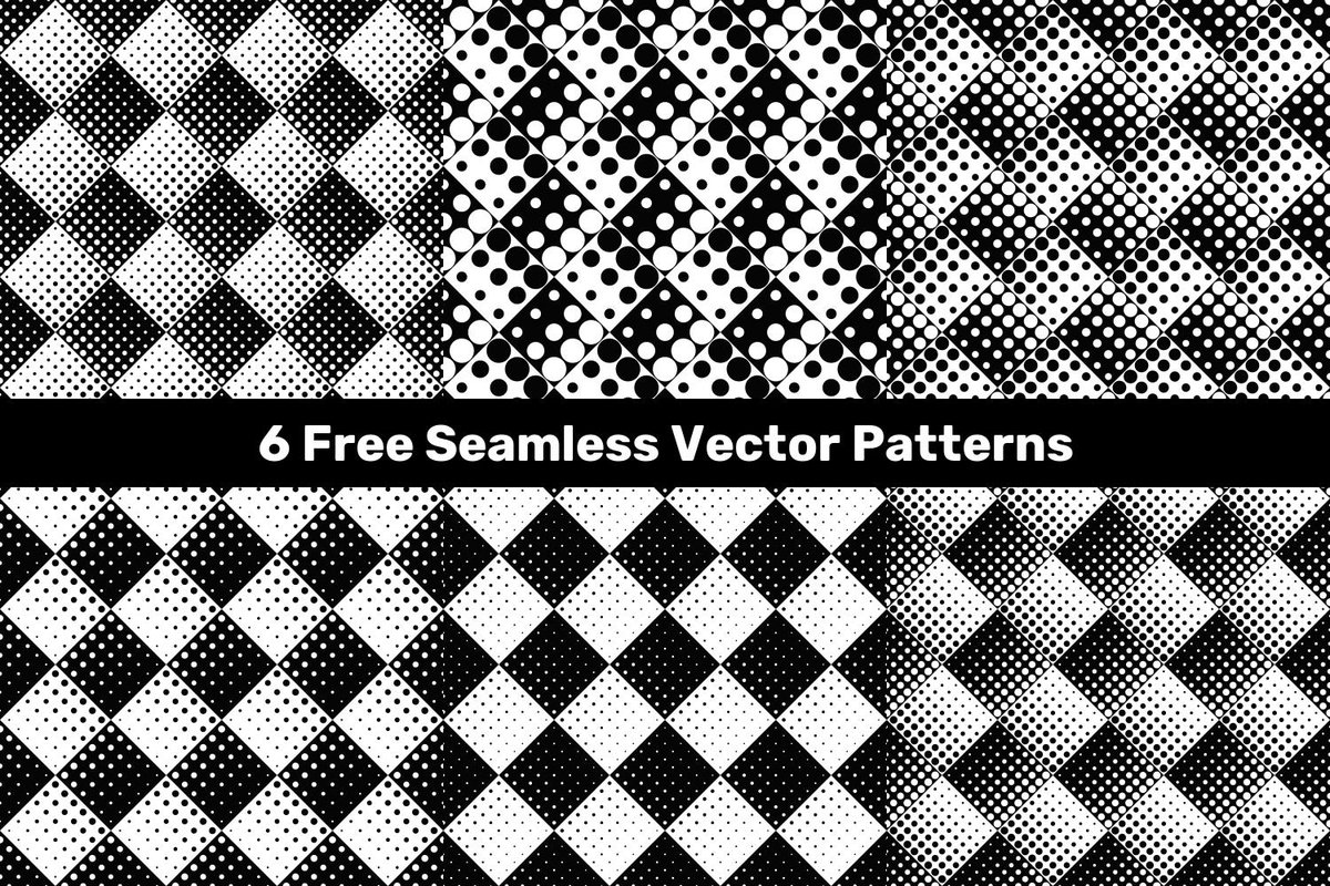 DavidZydd's tweet photo. 6 Free Seamless Vector Patterns https://t.co/ftnllHosg2 #abstract #PatternSets #halftonebackground #dotabstractbackground #vintage #PatternDesign #patterndesign #graphic #FreeVectorBackgrounds #FreeVector #multicolor https://t.co/zdC8f8MRL1