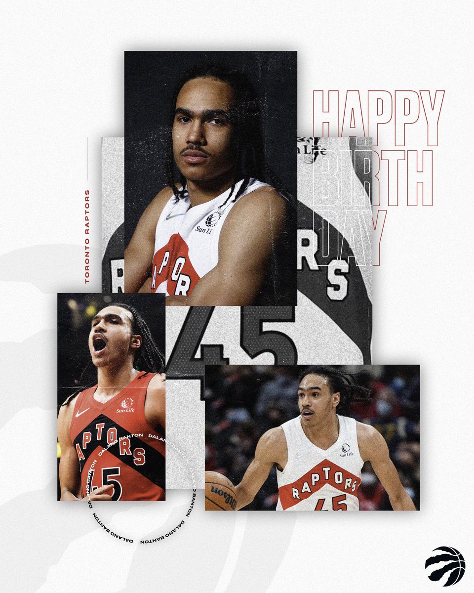 NBACanada's tweet photo. Happy 22nd Birthday, Dalano Banton! 🇨🇦

@Raptors | #WeTheNorth https://t.co/FR5uRRrlf4
