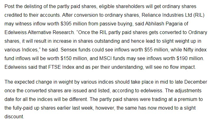 Marketupdates_'s tweet photo. Reliance Industries Ltd’s partly paid shares will delist from stock exchanges on 8 November, with the second and final call of Rs 628.50 per share due later this month
#Nifty #nifty50 #banknifty #RelianceJio #Reliance #Tatamotors #cnbc #StockMarket #stocks #stockstowatch https://t.co/BSrQcfCGZ1