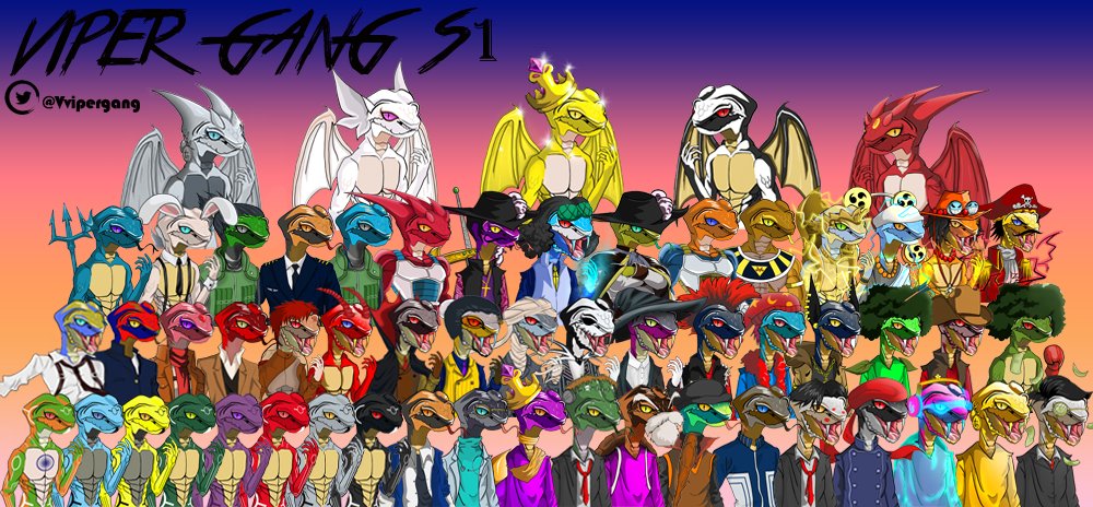 This is the Venomous Viper Gang season 1 collection, hurry up and get the unsold art collection at
<a href="/kalamint_io/">Kalamint</a> 
 kalamint.io/user/d'young

look forward to the collection season 2 December 2021

#nftcollector
#NFTCommunity
#NFTs
#NFTartworks 
#tezosnft