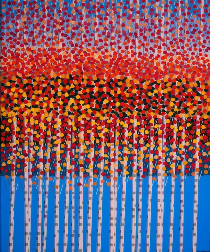 Antti Jantunen, Autumn Birches, 1977
Acrylic plastic, 118 x 98 cm
Ateneum Art Museum
Ateneum 
Helsinki, Finland https://t.co/ba8BxuiRrb