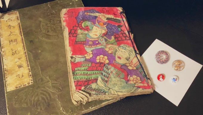 骨董市での戦利品〜!構図良すぎ 