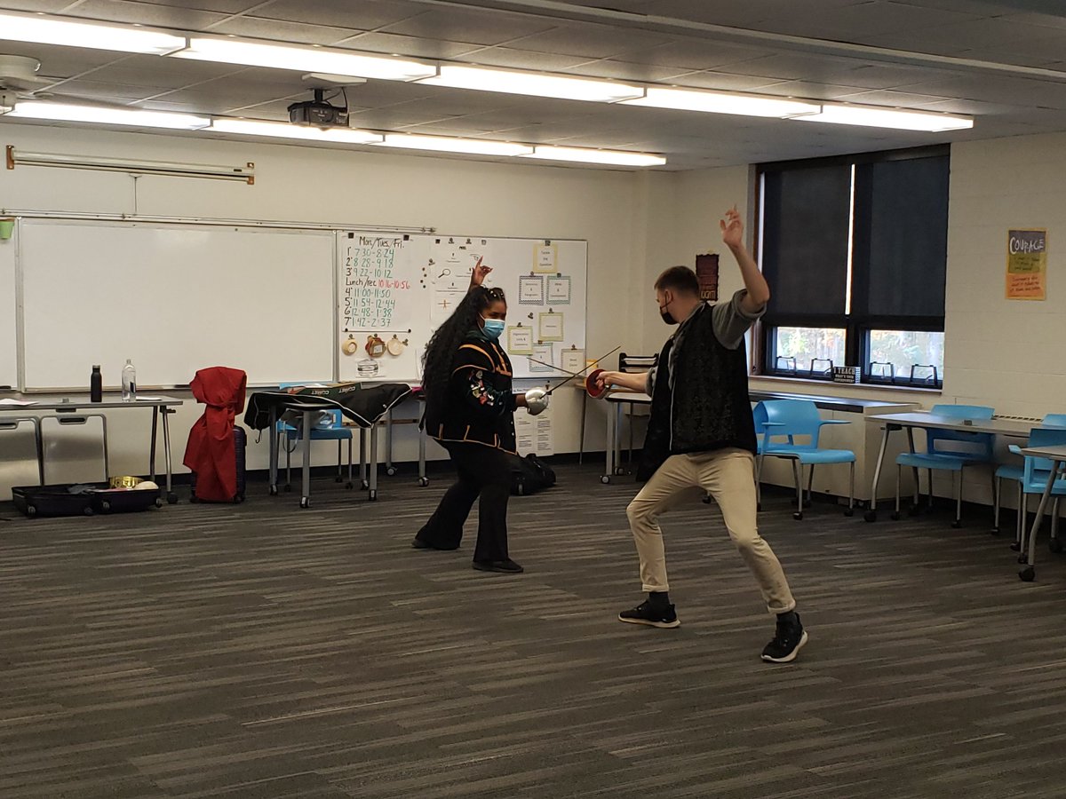 #KHSHamlet #GLTHamlet Noelle &amp; Avery and Ryan &amp; Asia, our residency actors, "killed it" all wk. Thank you <a href="/GLTFCleveland/">Great Lakes Theater</a> for such an amazing wk. Bravo!