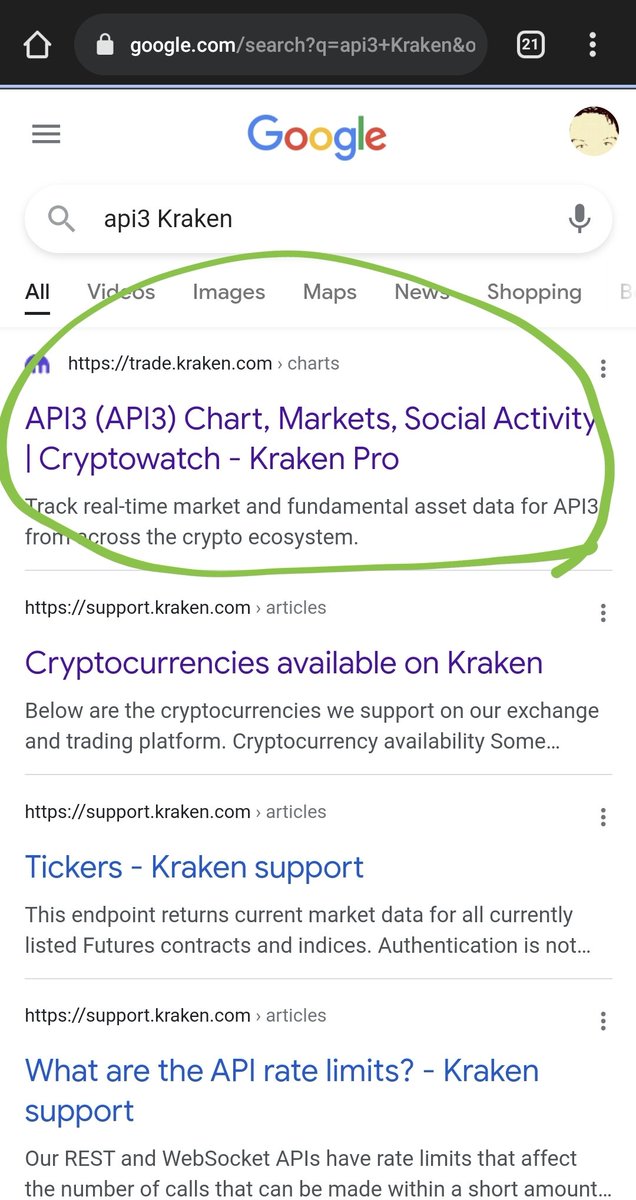 gun52slingers's tweet photo. @krakenfx seems to prepare to list #API3 now, see Google search for yourself

Their link that can be found on Google results redirects to BTC-USD page. Until suddenly API3 trading starts, I assume https://t.co/G3seJAoMsw