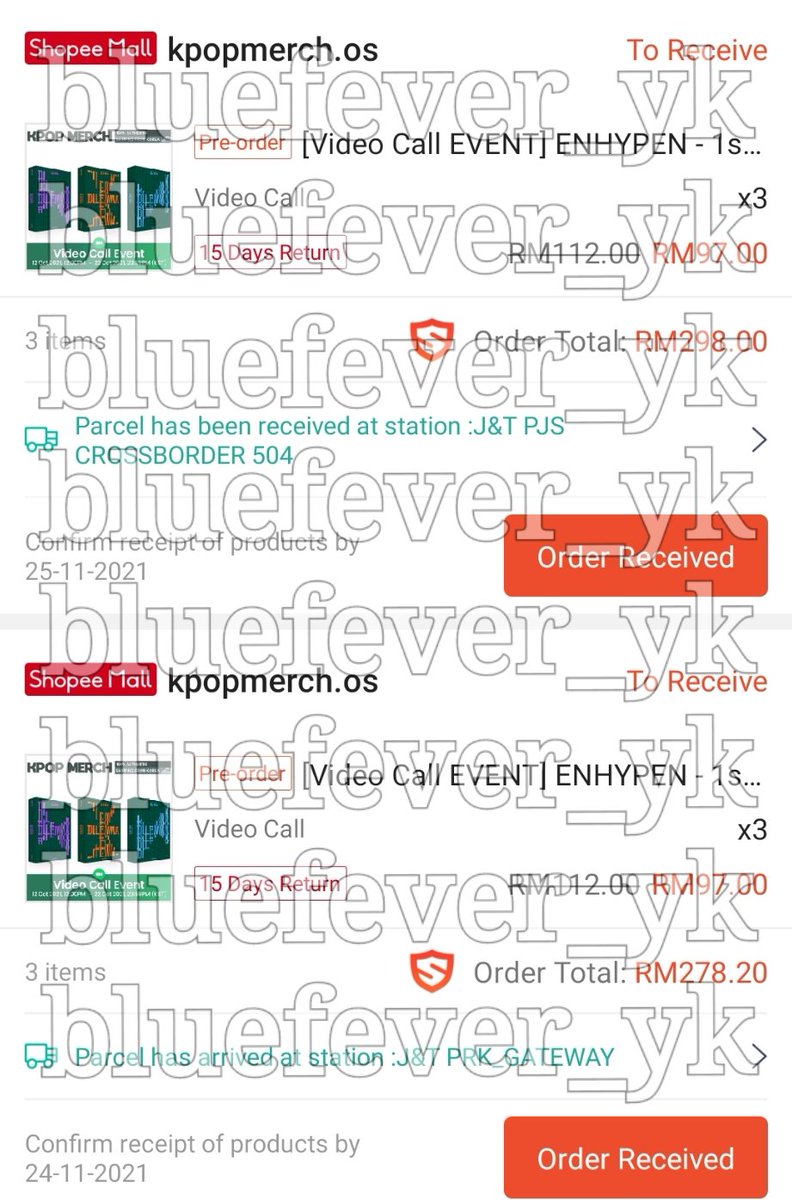 bluefever_yk's tweet photo. #BlueFever_Updates
3 sets of Shopee fansign album has safely arrived to me today π One set just arrived MY and another one set jnt bawak pusing jalan2 Malaysia π It is expected to arrive tomorrow and I'll do postage once all albums arrived and please don't rush me okie γ
γ
https://t.co/ADCj5rXP1x