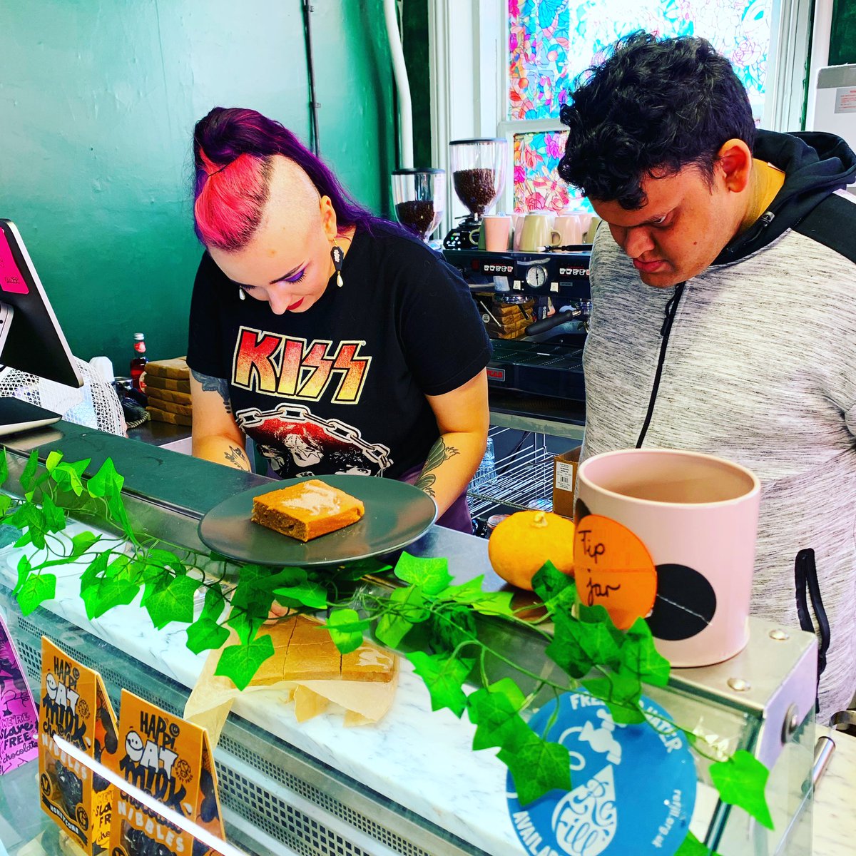 TheRockFairyHQ's tweet photo. Absolute honour to welcome Zack to our team at #potionatafflecks๐ฎ at @Afflecksfox. Click on the pic to find out more about why Zack is working with us. Thanks to @loretocollege and @unitedresponse for bringing him into our lives ๐ค #pathwaysstudent #SEND #safespace https://t.co/levODMUm4O