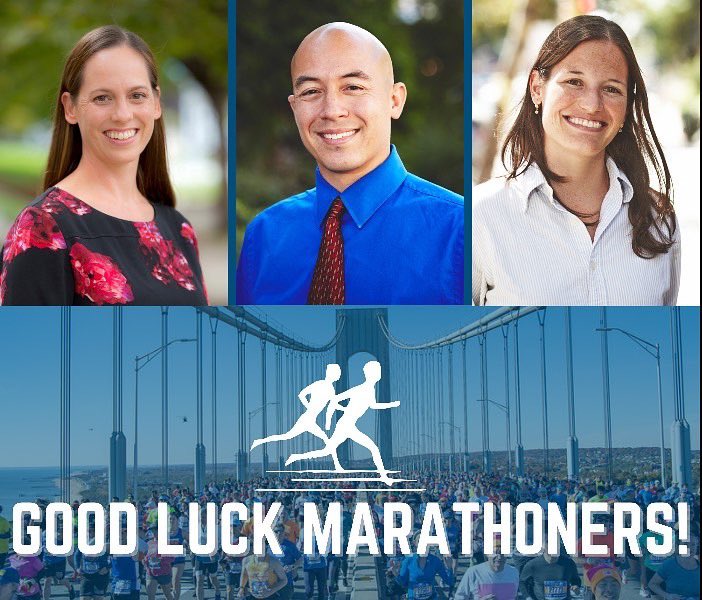 Go Libby! Go Erik! Go Lisa! 

Join us in cheering on Bay Ridge Prep teachers Libby Bushong, Erik Fezzuoglio and Lisa Neesemann as they run the New York City Marathon! 

#bayridgeprep #tcsnycmarathon #abc7ny <a href="/nycmarathon/">TCS New York City Marathon</a>