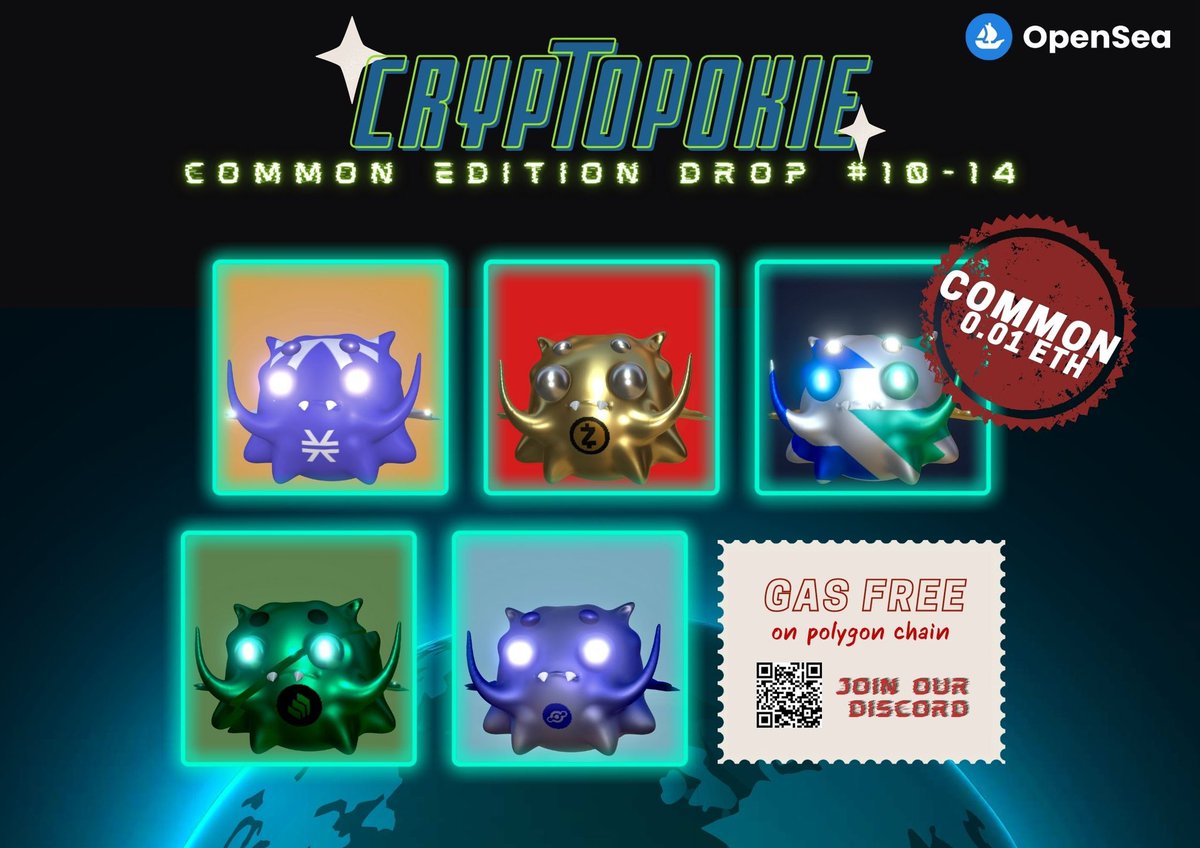 morningyellclub's tweet photo. 🔥 Weee ooh 🔥

5 CryptoPokie are dropped on #Opensea at 0.01 ETH 🚀

#polygonNFT
#10-14
🔗  https://t.co/DTbLGWD0vA
Join our discrod : https://t.co/veXO45G6pi

Roadmap below this tweet 👇🏻  

#NFT #NFTTHAILAND #NFTart #Cryptoart #nftasia #nftjapan https://t.co/2ob5dWHvfS