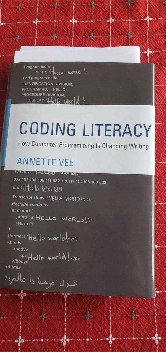 This just arrived. Looking forward to reading it. <a href="/anetv/">Annette Vee</a> <a href="/tomliamlynch/">Tom Liam Lynch, Ed.D.</a> <a href="/PamAmendola/">Pam Amendola</a> <a href="/hannahrgerber/">Hannah R. Gerber</a>