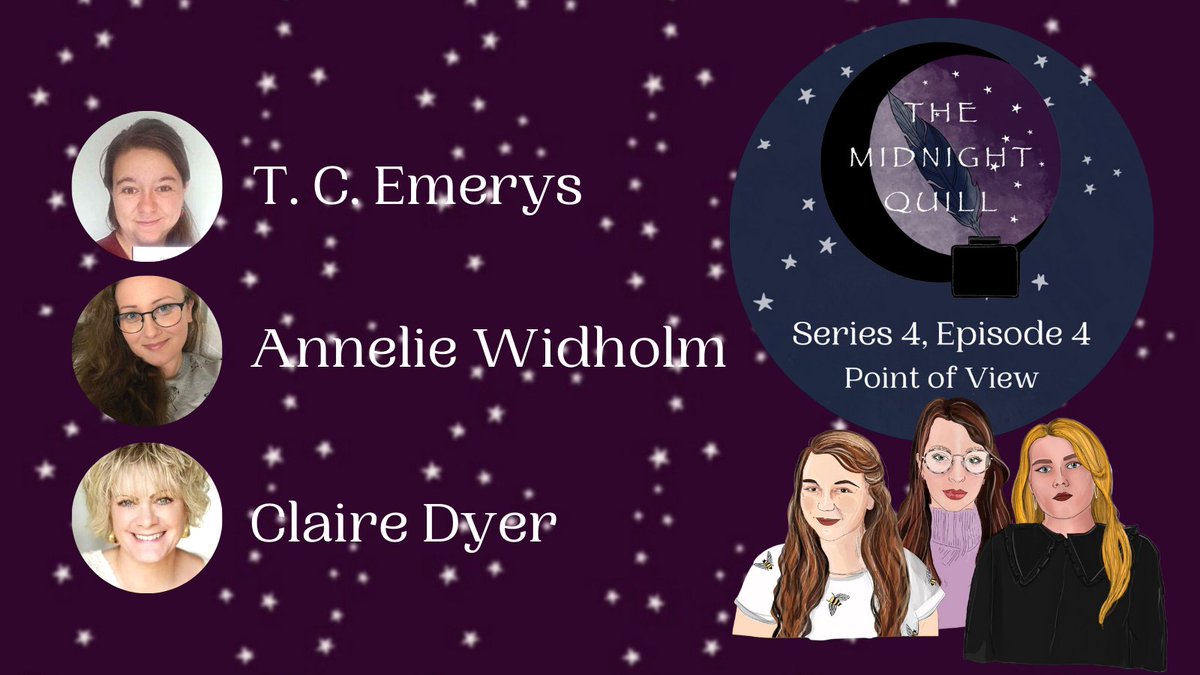 Listen to editors and writers Annellie Widholm and Claire Dyer talk to T. C. Emerys about Point of View. Do you write in 1st or 3rd person? How do you choose which character's perspective to use?
Listen now on Spotify!