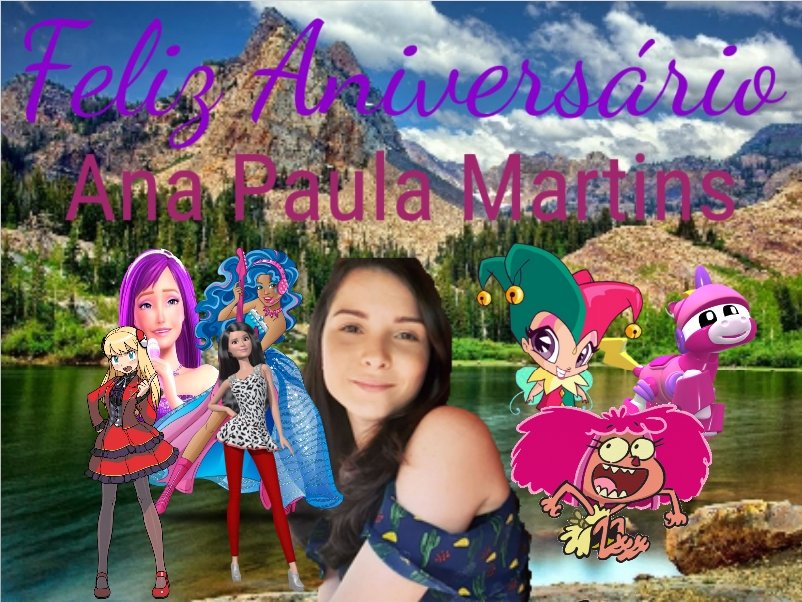 Camelo2017's tweet photo. Feliz Aniversário #AnaPaulaMartins eu fiz essa imagem para você com seus personagens mais conhecidos, Deus te abençoe.
#HarveyBeaks #WinxClub #Mecanimales #BarbieLifeInTheDreamhouse #PokemonElSecretoDeLaSelva #BarbieLaPrincesaYLaEstrellaDelPop #BarbieRockNRoyals https://t.co/71xtOFD1fV