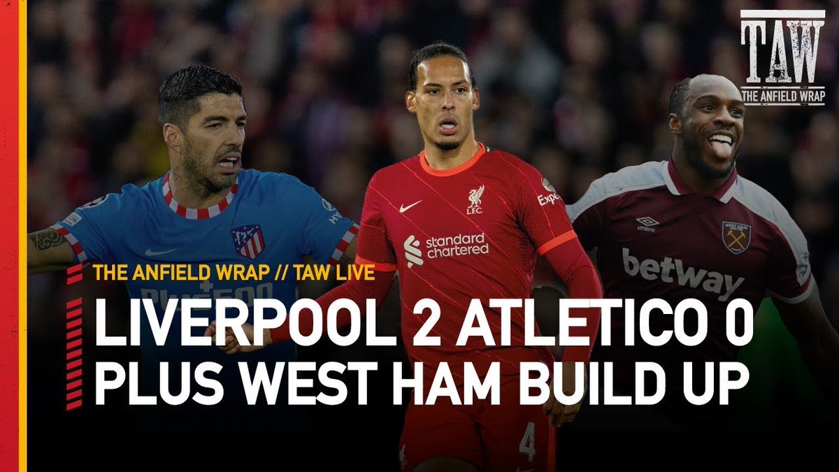 📱Build up to West Ham on the TAW App👇🔥

🎥 Friday Night: Pub Preview
🗣 TAW Live: Atletico &amp; WHU
🎥 The Preview Show: West Ham
🗣 The Teamtalk: Presser Reaction
🎥 The Report: Data &amp; Analytics
🗣 The Friday Show: PL Preview

👉bit.ly/TAWsubscribe👈
