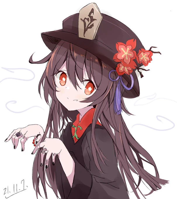 胡桃さん( i _ i ) #原神 #胡桃 https://t.co/CFOFPraBhF 