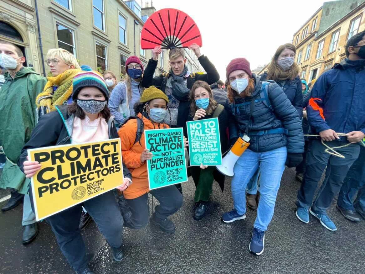 Over 100,000 people marched for climate justice through Glasgow. We say enough is enough. No more green washing. Let’s have a proper just transition. Let’s give the most affected people and areas the reparations they need. Let’s work equitably. Let’s prioritise people not profit!