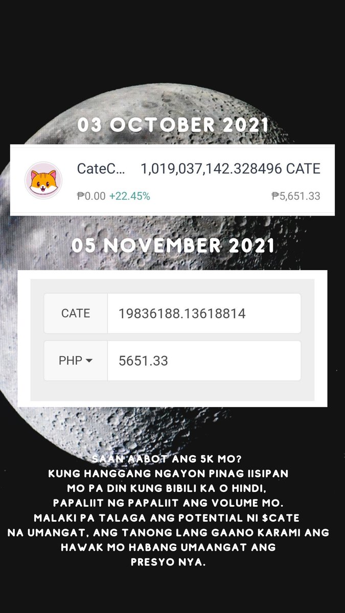 iamsailormom's tweet photo. hanggang saan aabot ang 5k mo? 

#catecoin #CateArmy #TAParmy #RiseOfCats #nextshib #nextshibainu #lowcapgem #100xGems #teamCATEkat https://t.co/5uYnDYndFF