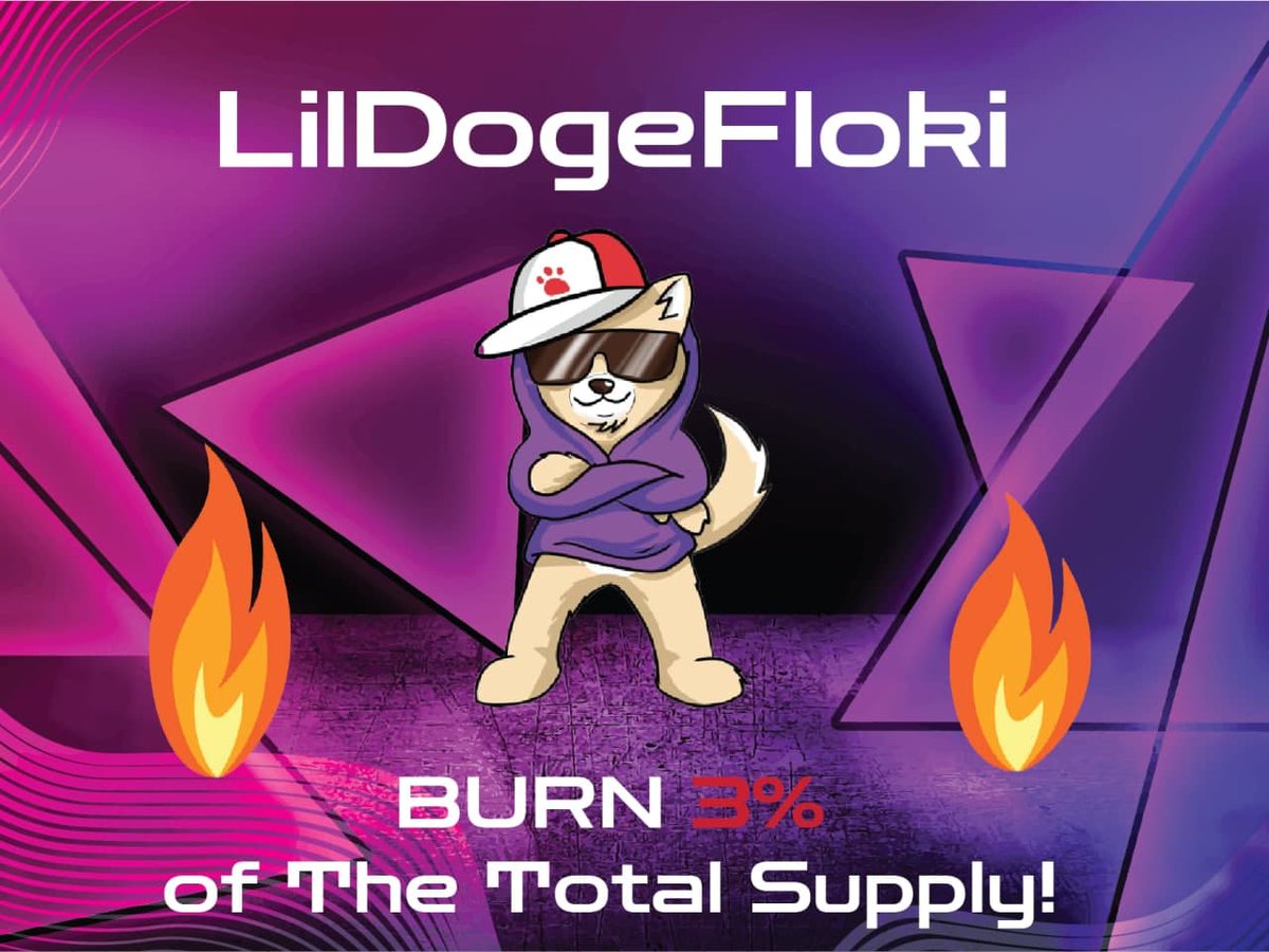 lil_dogefloki's tweet photo. LilDogeFloki Coin performed the second BURN🔥

3% of the LilDogeFloki total supply has been BURNED!🔥🔥🔥

LilDogeFloki Coin

Total burned: 8% of the total supply!

#happyhodling #BSCGem #BSC #cryptocurrecy #cryptomoonshot https://t.co/Czj1E2OnZ1