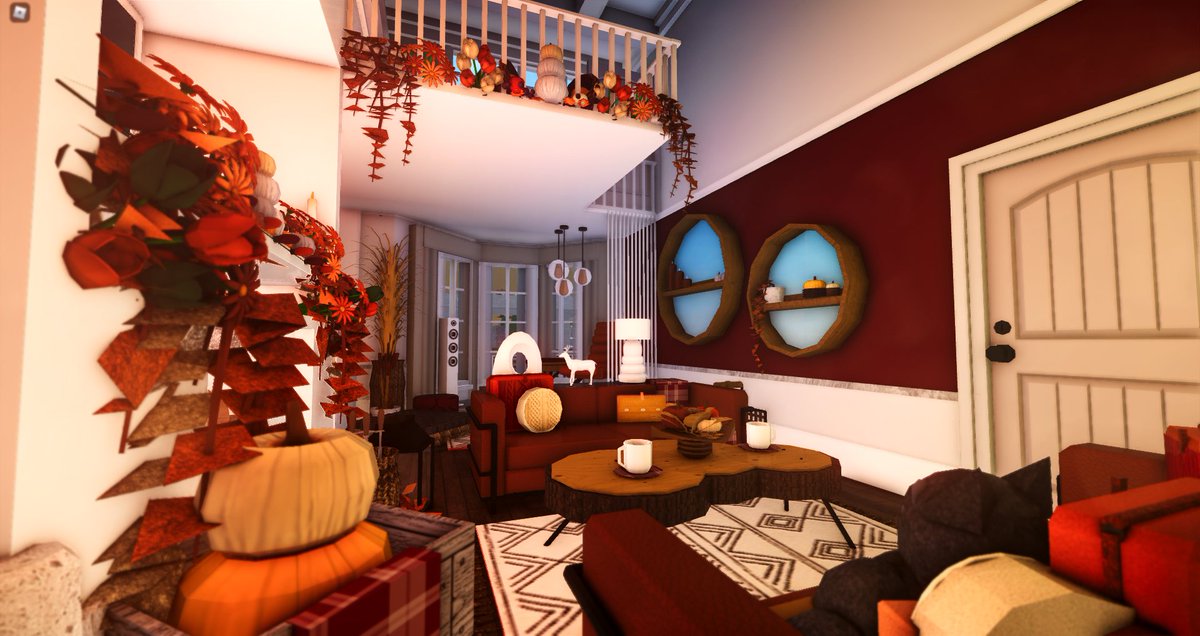 fall/autumn living room #bloxburgbuilds #bloxburg #bloxburghacks <a href="/FroggyHopz_RBLX/">FroggyHopz</a> <a href="/RBX_Coeptus/">Coeptus</a>
