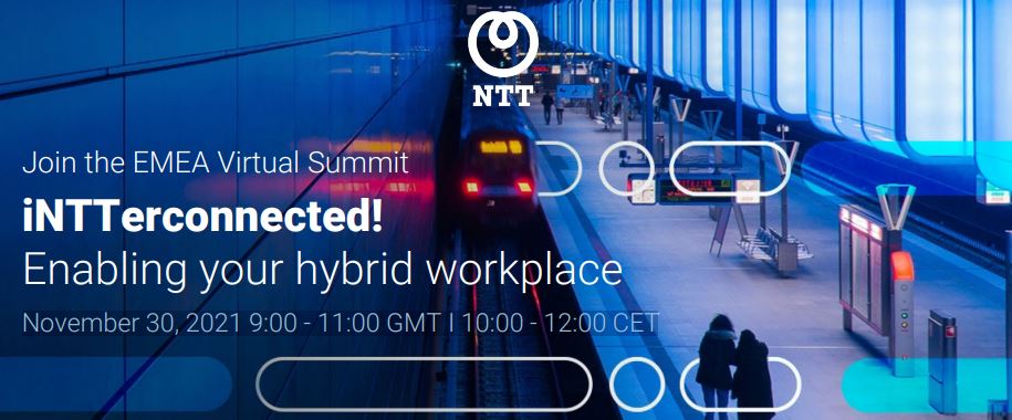 Our iNTTerconnected world. 

Discover how to create the digital fiber that connects your business from the edge to the cloud, and from the factory floor to the high-rise office. 

Presented by Abhijit Dubey, Global CEO, NTT Ltd

connect.hello.global.ntt/2021-iNTTercon…

November 30, 2021