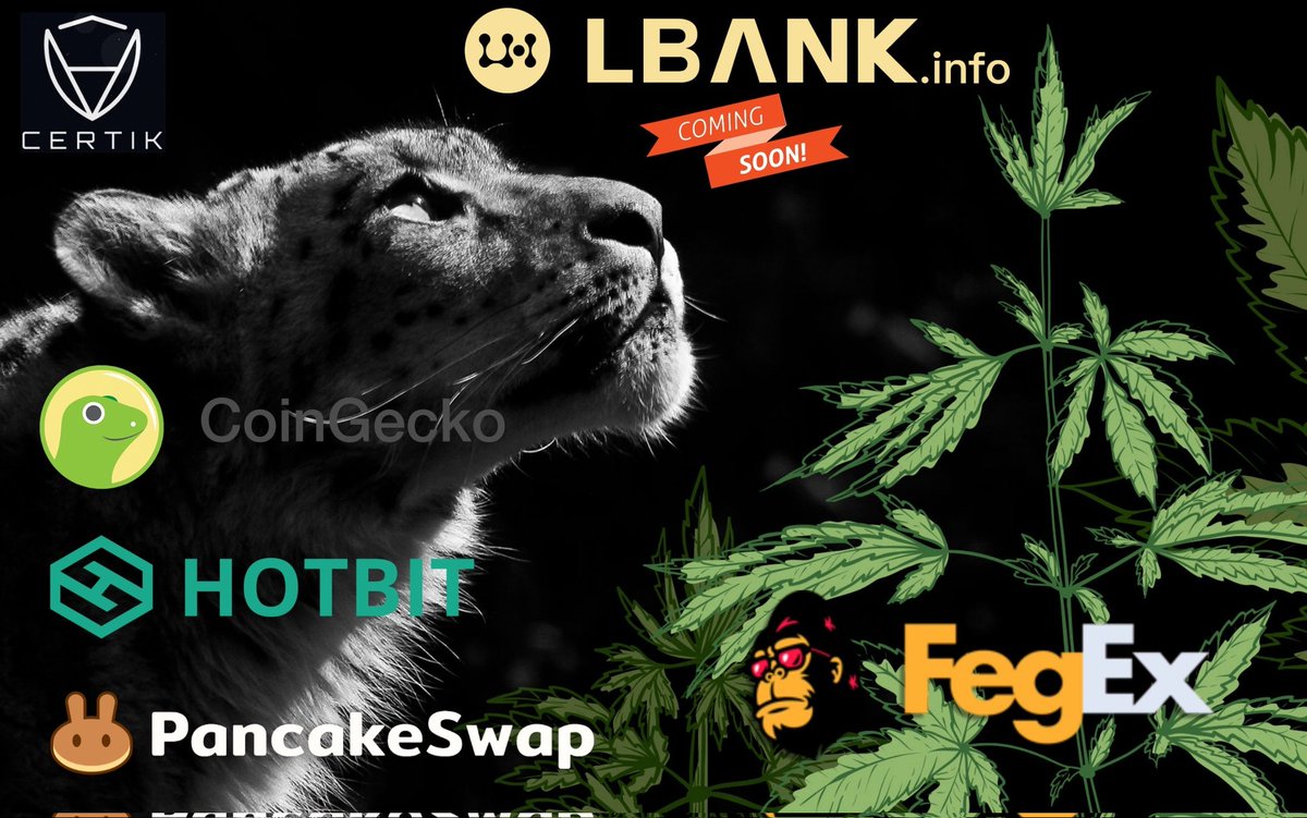 CryptosExC's tweet photo. LEOPARD TOKEN🚀 

📢📣COMING SOON🚀 
🚀NEW EXCHANGE🚀🥳💎 

✅LEOPARD⚡LBANK exchange🚀 
✅92k HOLDERS🥳🚀

✅Soon Wallet
JOIN!💎https://t.co/vMFDzs9Yx9

@Leopardbsc
@elonmusk @justinbieber 
#Bitcoin #BNB #BSC #BSCGem #leopardwallet #leopardarmy #1000x https://t.co/1IxZK1in8D