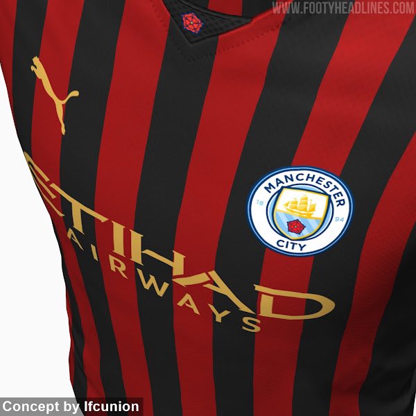 City_Chief's tweet image. 🚨 | #ManCity will get a black and red away kit. Concept creator, Ifcunion, has created a possible look of it.

[via @Footy_Headlines]