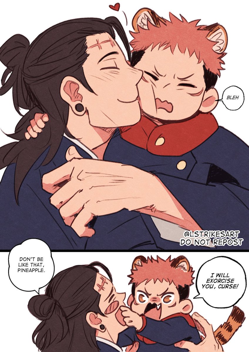 #jjk Tiger Cub AU: give mama a kiss 
