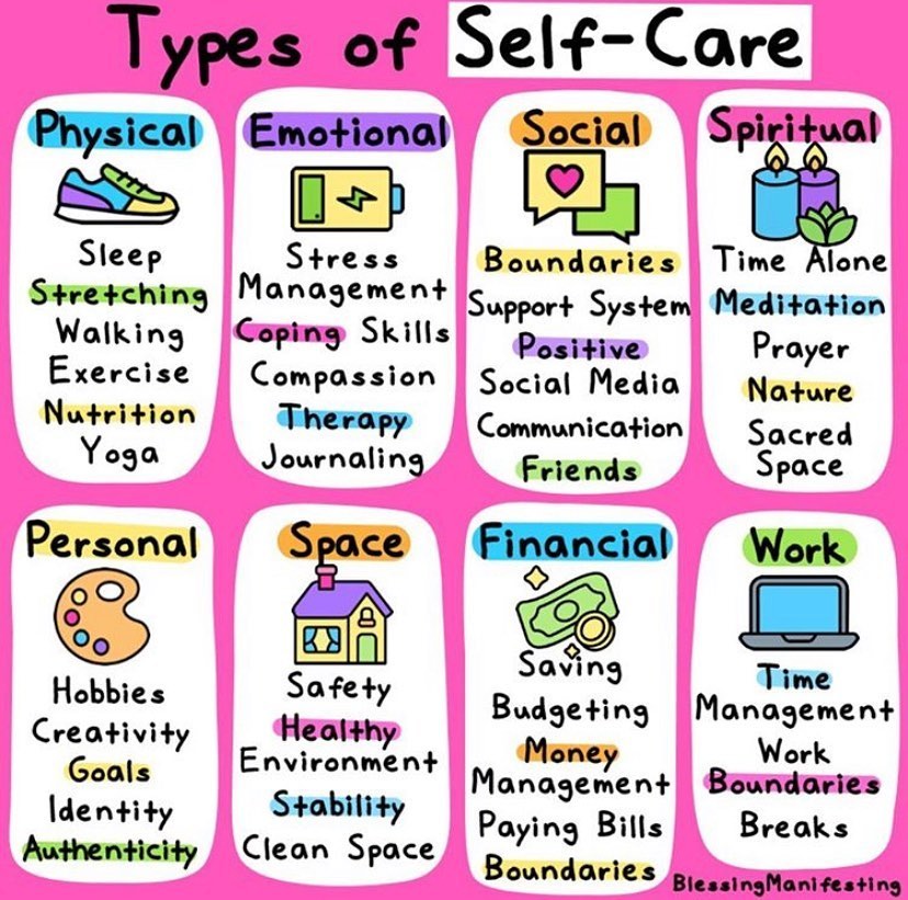 Science1Teach's tweet photo. Self-care is definitely needed this year. #selfcare #connectin5 https://t.co/txG1kOPIRZ