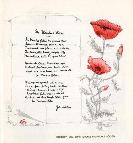 guelphmuseums's tweet photo. Between the Crosses, Row on Row: 100 Years of the Remembrance Poppy. Beginning with #Guelph born Lt. Col. John McCrae’s 1915 poem #InFlandersFields, this exhibit tells the story of the poppy as it evolved to be a symbol of #remembrance.

👉https://t.co/2KkiU8JD2A

#LestWeForget https://t.co/EhqK4raJIH
