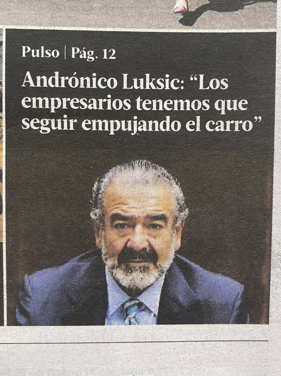 baradit's tweet photo. Basta de este discurso.

Los empresarios no “empujan el carro”, no “dan trabajo”, no “levantan el país”. Esas son consecuencias de su interés primordial (válido) que es forrarse de plata. No hay problema, pero no lo hagan ver como que son el Hogar de Cristo. https://t.co/07KVcSmQGM