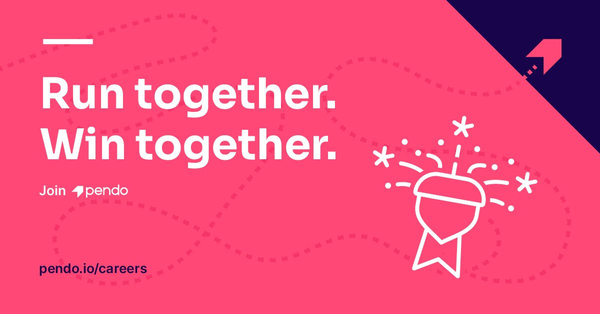 Run together and win together with <a href="/pendoio/">pendo.io</a> as they work to make software experiences better. They’re hiring ow.ly/Fury50GuOvR
