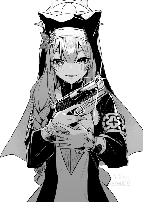 シスター×銃好き 