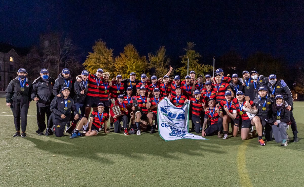 🏉MRGBY RECAP: For the first time in 47 years, the Gryphons MRGBY team wins IN KINGSTON - defeating the <a href="/queensgaels/">Queen's Gaels</a> to capture the 2021 OUA Championship! It's the 4th <a href="/OUAsport/">Ontario University Athletics</a> title in program history. <a href="/uofg/">University of Guelph</a> #GryphonPride 
📰➡️uoguel.ph/iwbfu
📸➡️Robin Kasem